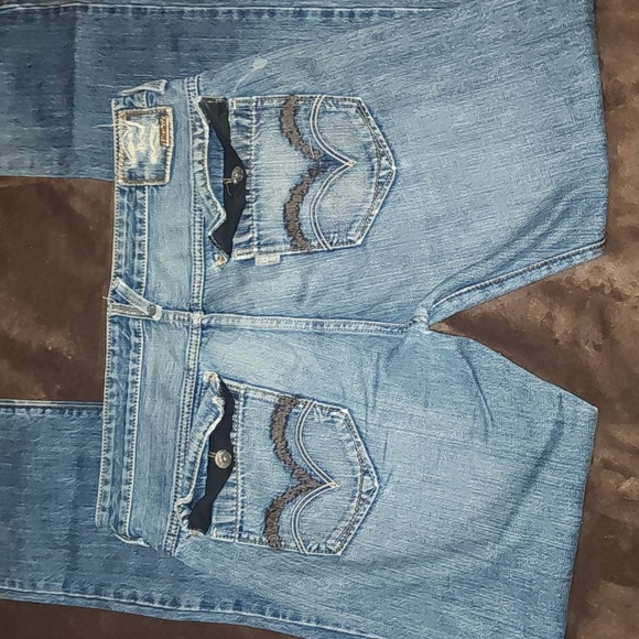 Vintage Silvertab Distressed Mens Blue Jeans - Picture 3 of 11